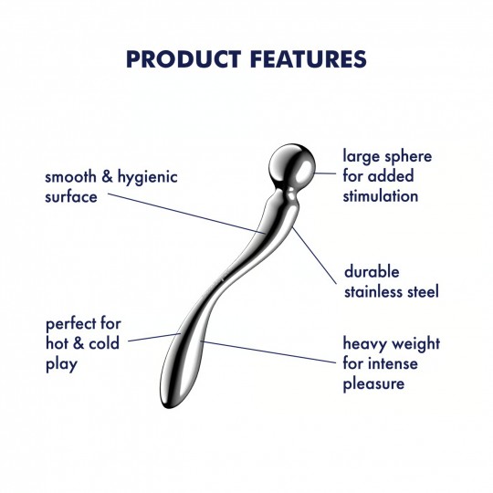 DILDO EN METAL STAR FORCE 2 SATISFYER