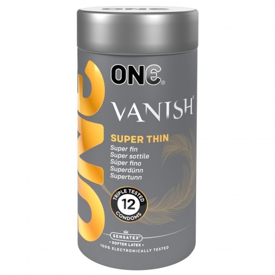 КОРОБКА С 12 ПРЕЗЕРВАТИВАМИ VANISH HYPERTHIN ONE 