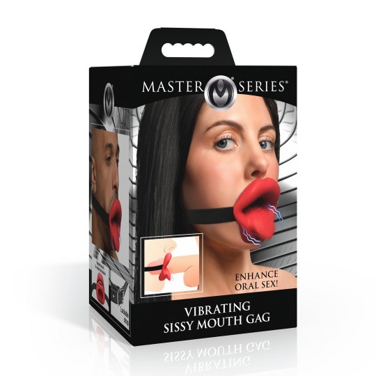 SISSY - VIBRATING MOUTH GAG - RED