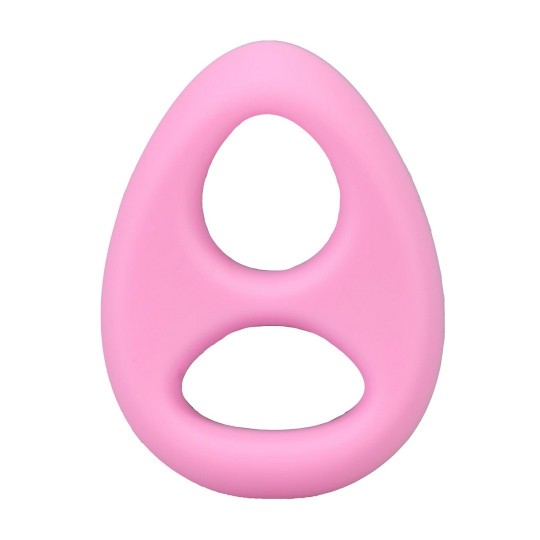 THE CODE - SILICONE COCKRING WITH BANDANA - PINK