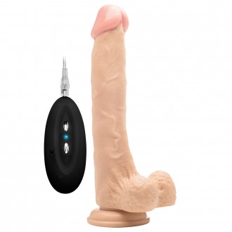 DILDO REALISTICO CON TESTICOLI REALROCK 10 " BIANCO