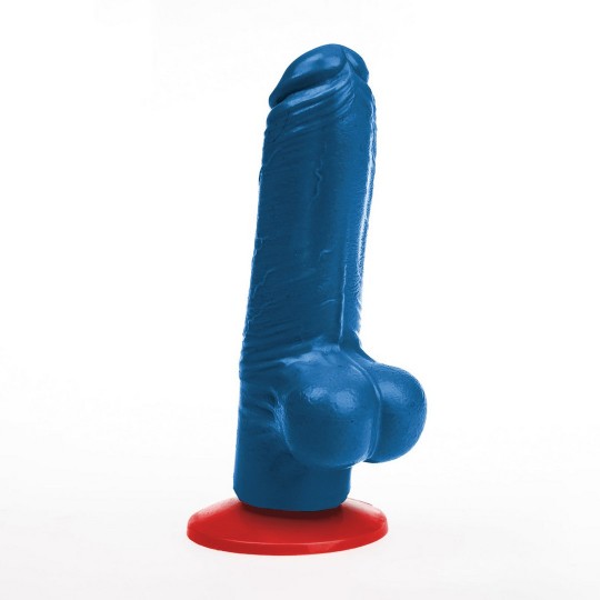 TYR M - REALISTIC DILDO WITH BALLS - 5.1 / 13 CM - BLUE