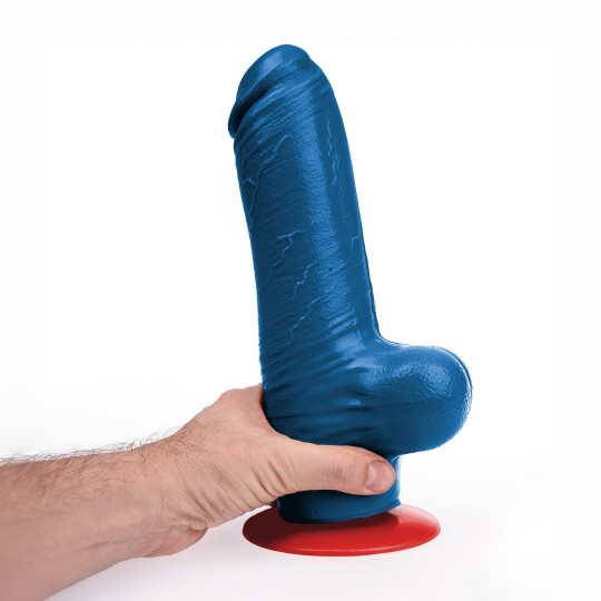 TYR XL - REALISTIC DILDO WITH BALLS - 7.3 / 18 CM - BLUE