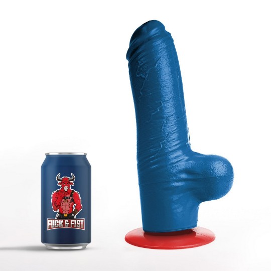 TYR XL - REALISTIC DILDO WITH BALLS - 7.3 / 18 CM - BLUE