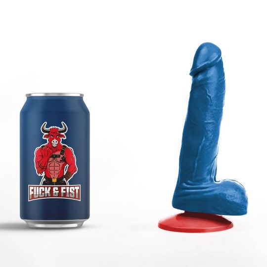 HOENIR S - REALISTIC DILDO WITH BALLS - 5.1 / 13 CM - BLUE