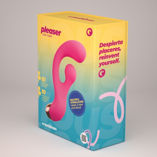 PLEASER VIBRADOR COM ESTIMULAÇÃO ROTATIVA CRUSHIOUS