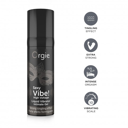 ГЕЛЬ С ВИБРАЦИЕЙ SEXY VIBE HIGH VOLTAGE 15ML ORGIE