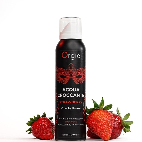 MOUSSE DE MASSAGE CRAQUELANTE ACQUA CROCCANTE FRAISE 150ML ORGIE