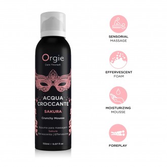ESPUMA DE MASSAGEM CRACKELING ACQUA CROCCANTE SAKURA 150ML ORGIE