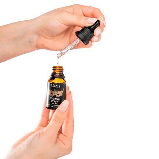 TROPFEN MIT VIBRIERENDER WIRKUNG ORGASM DROPS VIBE 15ML ORGIE