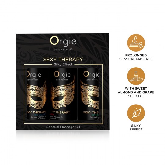 ORGIE SEXY THERAPY SENSUAL MASSAGE OIL SET MINI SIZE 3X30ML