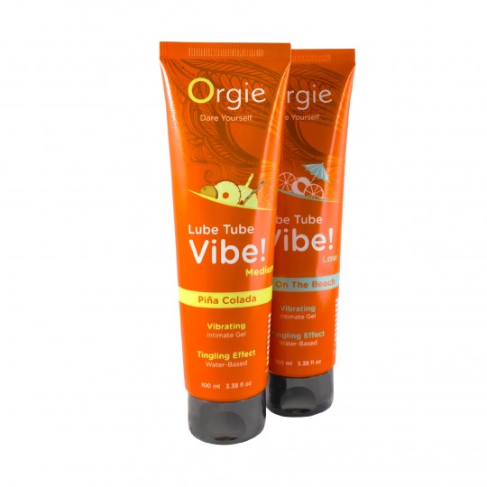 СМАЗОЧНОЕ LUBE TUBE VIBE! PIÑA COLADA СРЕДНЯЯ ИНТЕНСИВНОСТЬ ORGIE 100МЛ