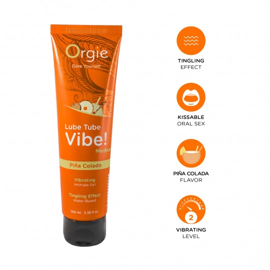 ORGIE LUBE TUBE VIBE! PIÑA COLADA MEDIUM INTENSITY 100ML