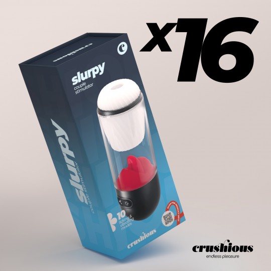 16ER-PACK SLURPY 2-IN-1-MASTURBATOR ZERLEGBAR CRUSHIOUS