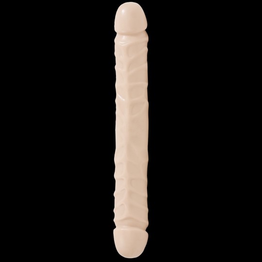 DOC JOHNSON JR. VEINED DOUBLE HEADER DILDO WITH DOUBLE ENDS 12 / 30 CM