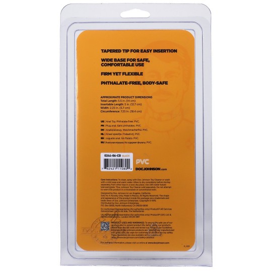 PLUG ANAL DOC JOHNSON CLASSIC BUTT PLUG NEGRO LARGE