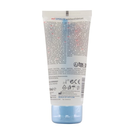 ANAL SUPERGLIDE WATERBASED LUBRICANT HOT™ 100ML