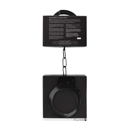 ESPOSAS EN METAL BEGINNER'S HANDCUFFS NEGRAS