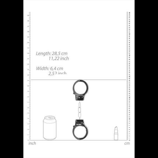 ALGEMAS EM METAL BEGINNER'S HANDCUFFS PRATEADAS
