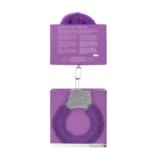 BEGINNER'S FURRY HANDCUFFS PURPLE