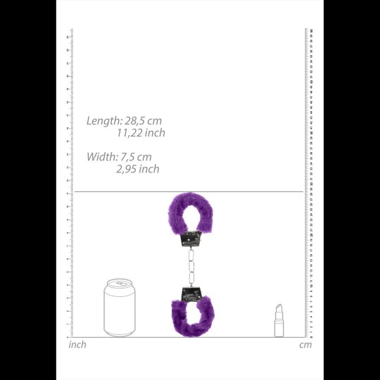 ALGEMAS COM PELUCHE BEGINNER'S FURRY HANDCUFFS ROXAS