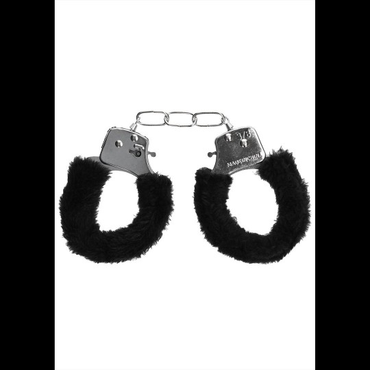 PLEASURE FURRY HANDCUFFS BLACK