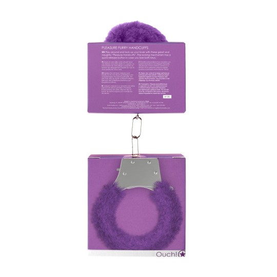 PLEASURE FURRY HANDCUFFS PURPLE