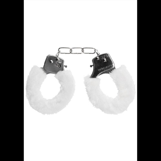 PLEASURE FURRY HANDCUFFS WHITE