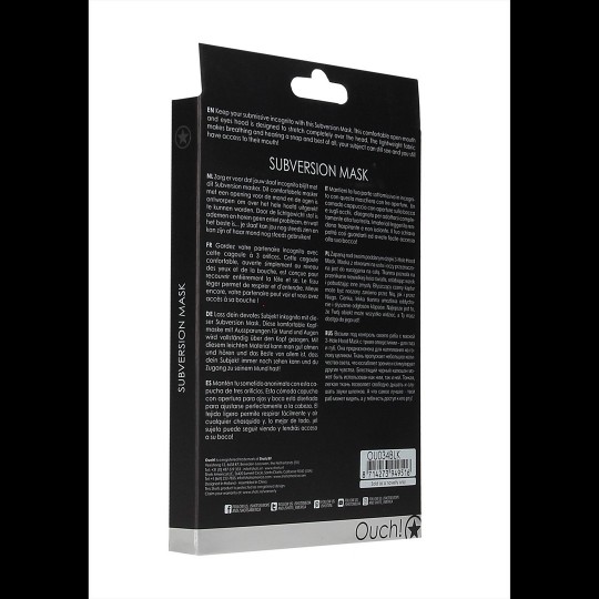 MÁSCARA SUBVERSION MASK NEGRA