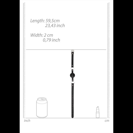 OUCH! BALL GAG BLACK