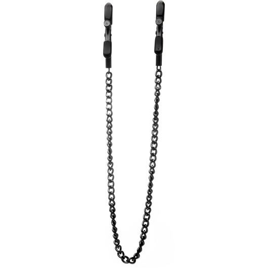 PINÇAS PARA MAMILOS OUCH! ADJUSTABLE NIPPLE CLAMPS PRETAS