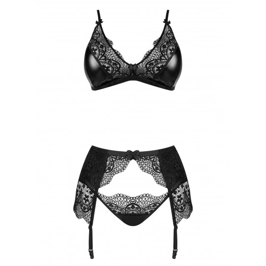 SET DI 3 PEZZI OBSIDIAN DESIRE SET BEAUTY NIGHT FASHION NERO