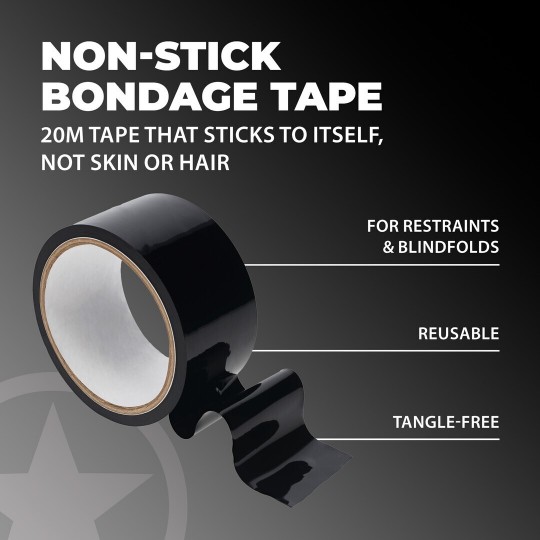 PVC NON-STICK TAPE - 20 M - BLACK