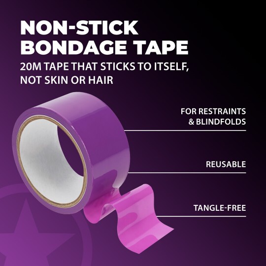 RUBAN BONDAGE PVC NON-STICK 20 M VIOLET OUCH!
