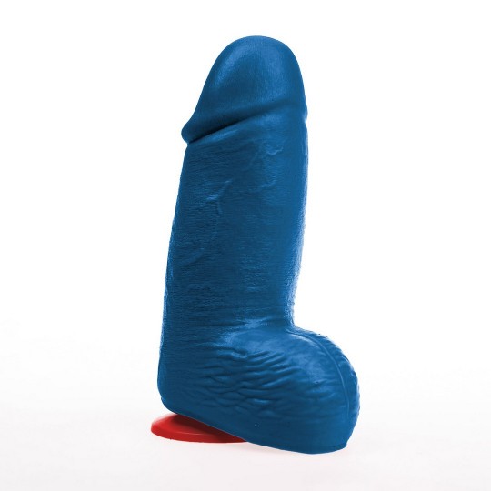 DAGR M - REALISTIC THICK DILDO WITH BALLS - 5.7 / 14,5 CM - BLUE