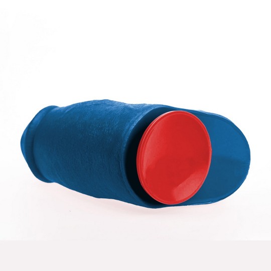 DAGR L - REALISTIC THICK DILDO WITH BALLS - 6.7 / 17 CM - BLUE