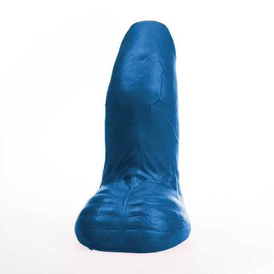 BURI M - REALISTIC CURVED DILDO WITH BALLS - 6.7 / 17 CM - BLUE