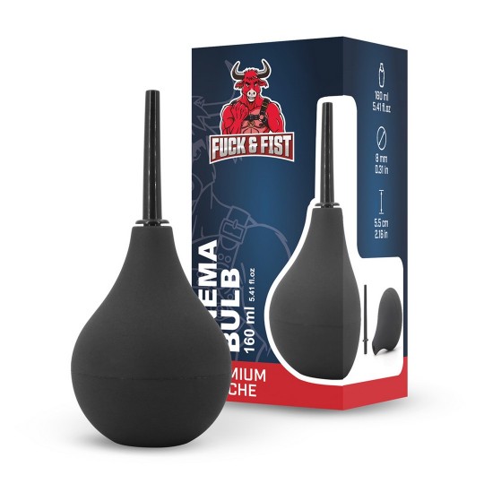 ENEMA BULB - ANAL PEAR - 160 ML - BLACK