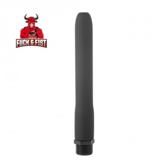 ANAL DOUCHE SILICONE NOZZLE - 15 CM - BLACK