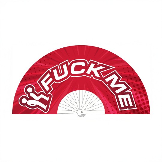 FUCK ME - FAN - 64 CM - RED