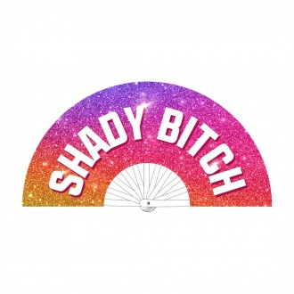 SHADY BITCH - FAN - 64 CM - MULTICOLOR