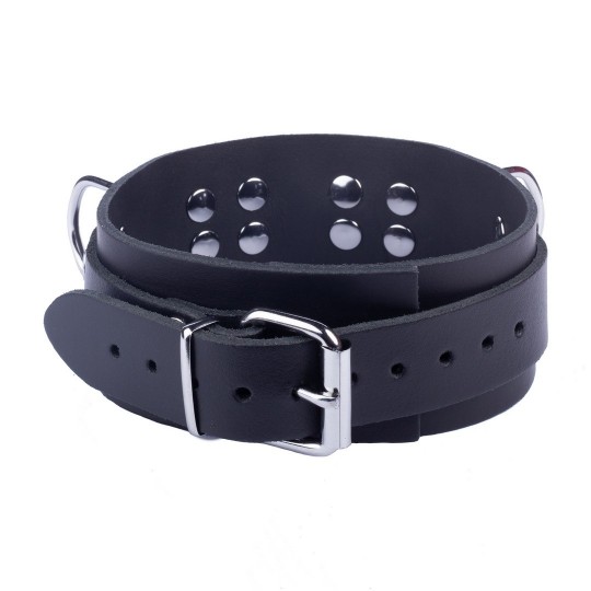 ULTRA LEATHER NECKLACE - BLACK