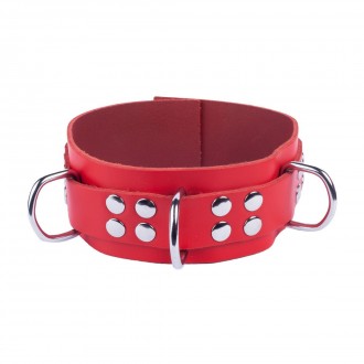 ULTRA LEATHER NECKLACE - RED