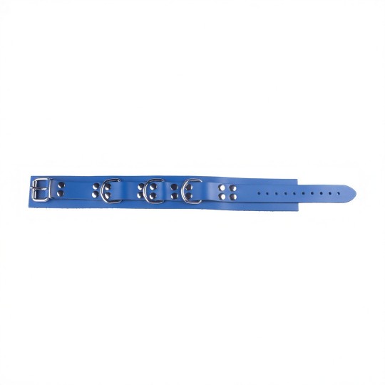 ULTRA LEATHER NECKLACE - BLUE