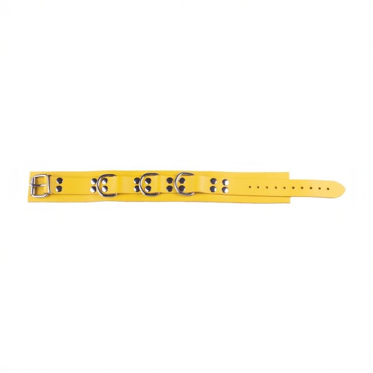 ULTRA LEATHER NECKLACE - YELLOW