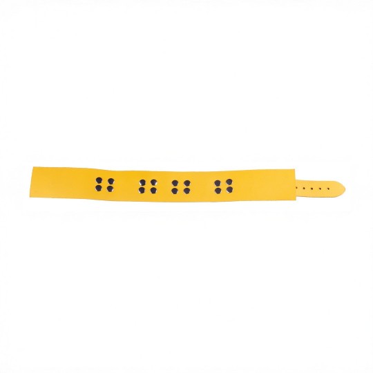 ULTRA LEATHER NECKLACE - YELLOW