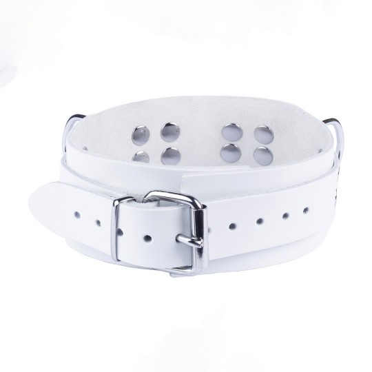 ULTRA LEATHER NECKLACE - WHITE