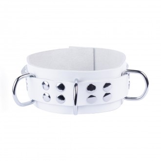 ULTRA LEATHER NECKLACE - WHITE