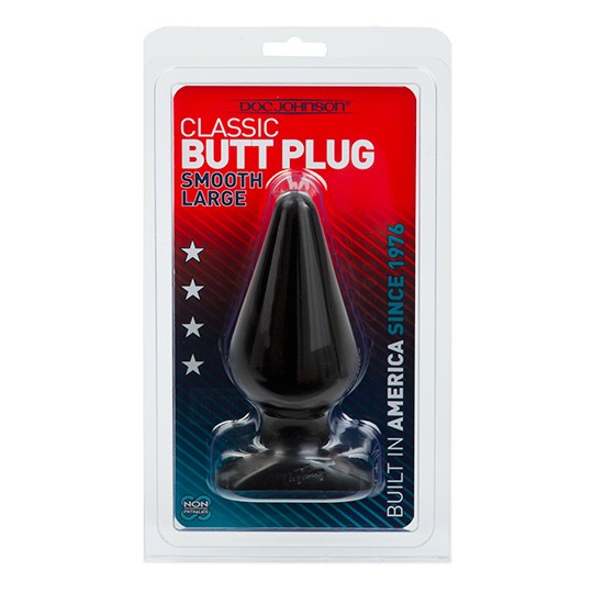 PLUG ANALE DOC JOHNSON CLASSICO BUTT PLUG NERO GRANDE