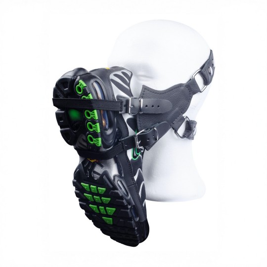 SNIFF MY SNEAKER - LEATHER MASK - BLACK